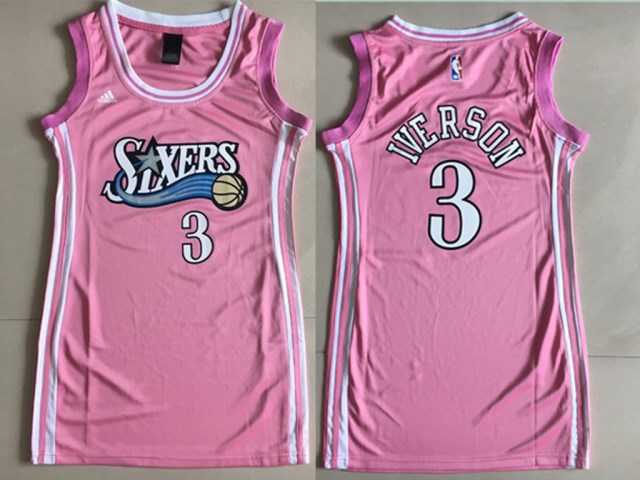Women Philadelphia 76ers #3 Allen Iverson Pink Swingman Jersey,We sell and wholesale Women Philadelphia 76ers #3 Allen Iverson Pink Swingman Jersey on line form chian!